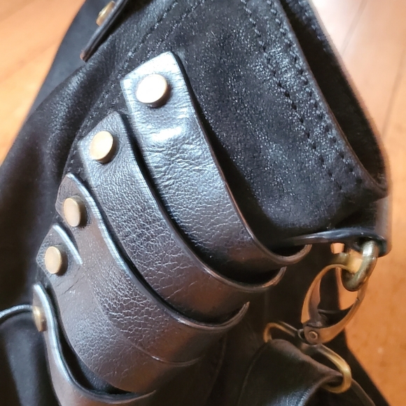 Gorgeous Cynthia Vincent Black Suede & Leather Bag - Picture 11 of 14